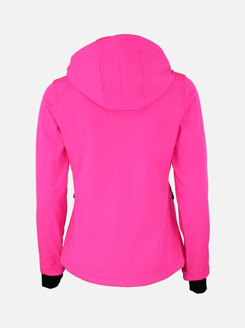 Blouson softshell   AFORI - PEAK MOUNTAIN Rose fushia - Kiabi