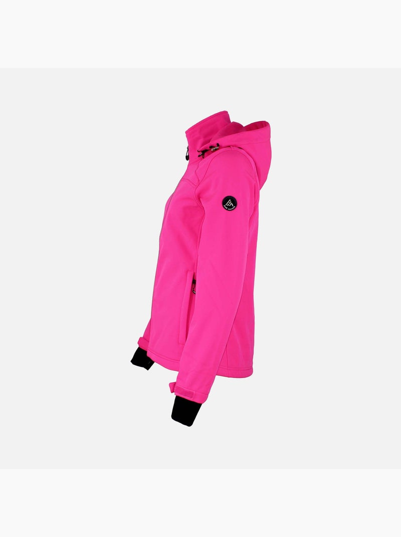 Blouson softshell   AFORI - PEAK MOUNTAIN Rose fushia - Kiabi