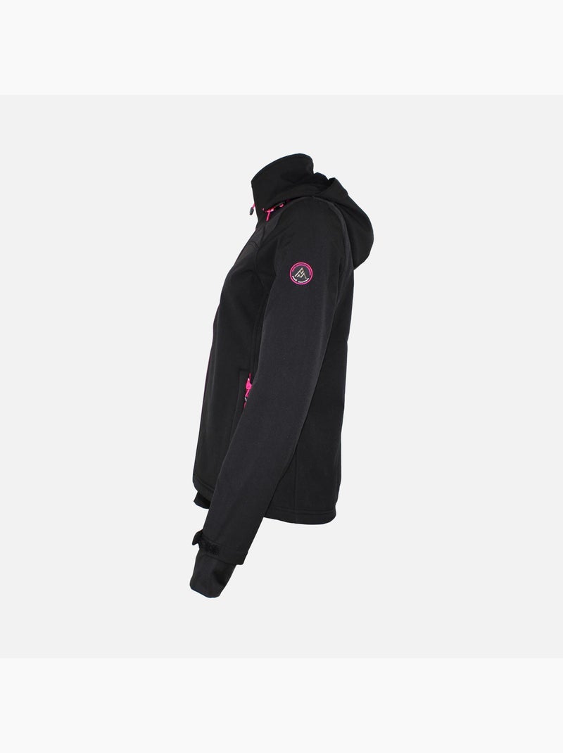 Blouson softshell   AFORTA - PEAK MOUNTAIN Noir Noir - Kiabi