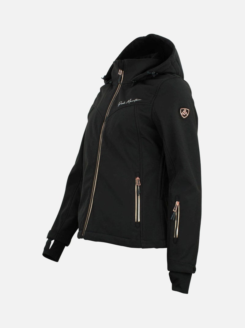 Blouson softshell   AMALEO - PEAK MOUNTAIN Noir - Kiabi