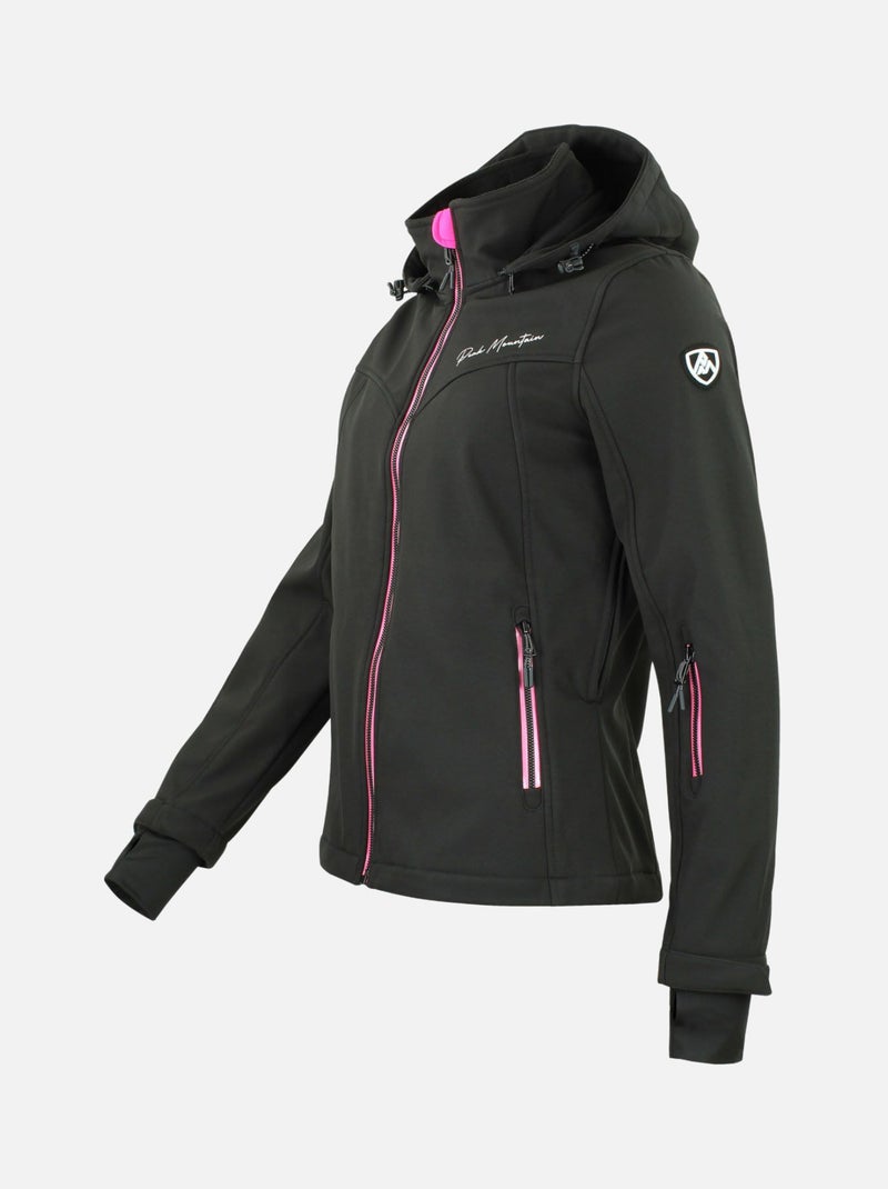 Blouson softshell   AMALEO - PEAK MOUNTAIN Noir - Kiabi