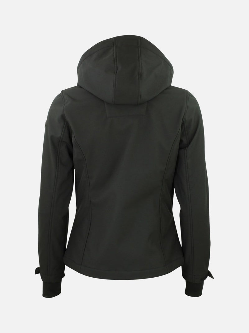 Blouson softshell   AMALEO - PEAK MOUNTAIN Noir Doré - Kiabi