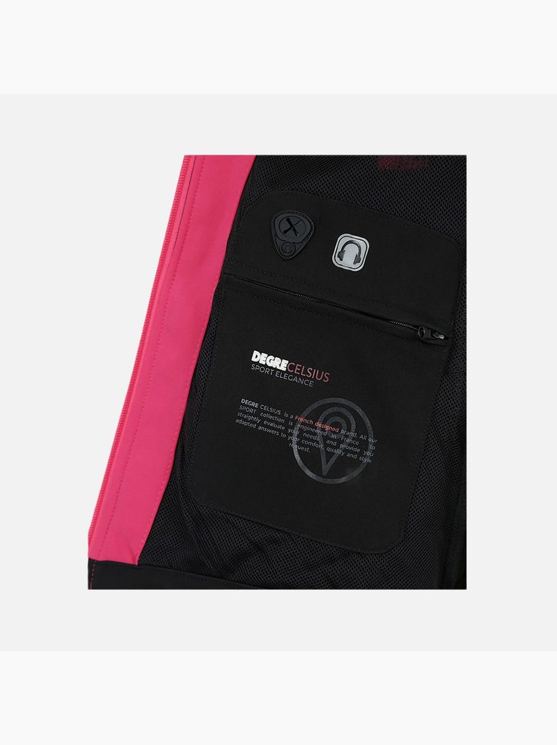 Blouson softshell   AMALON - DEGRE CELSIUS Noir - Kiabi