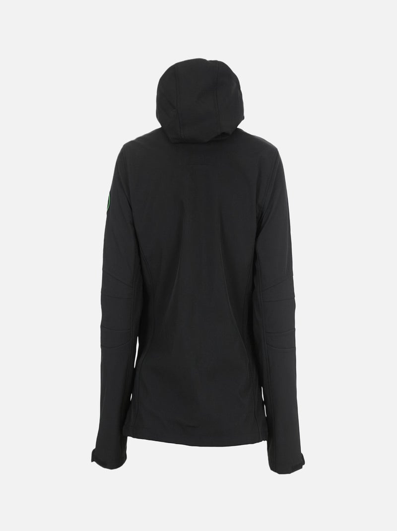Blouson softshell   AMALON - DEGRE CELSIUS Noir Vert - Kiabi