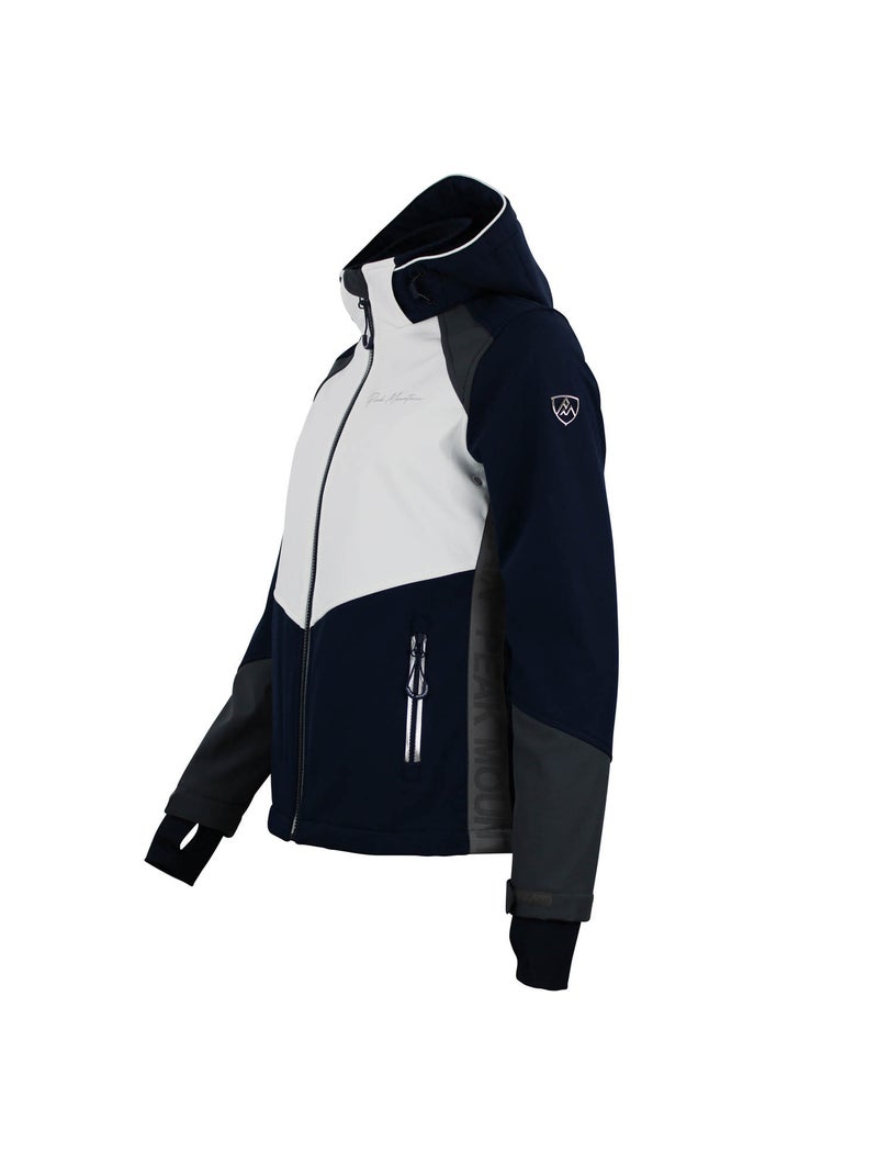 Blouson softshell   AMETIS - PEAK MOUNTAIN Bleu marine - Kiabi