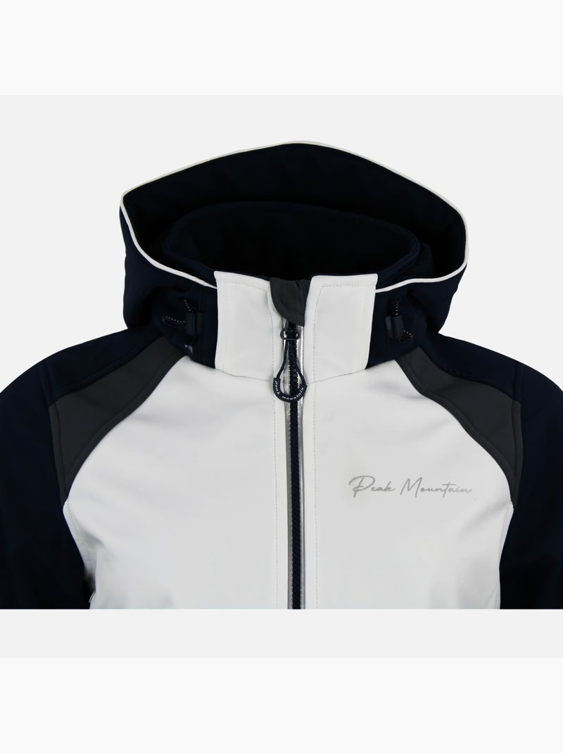 Blouson softshell   AMETIS - PEAK MOUNTAIN Bleu marine - Kiabi