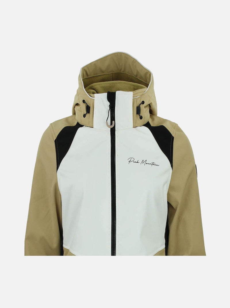 Blouson softshell   AMETIS - PEAK MOUNTAIN Doré/or - Kiabi