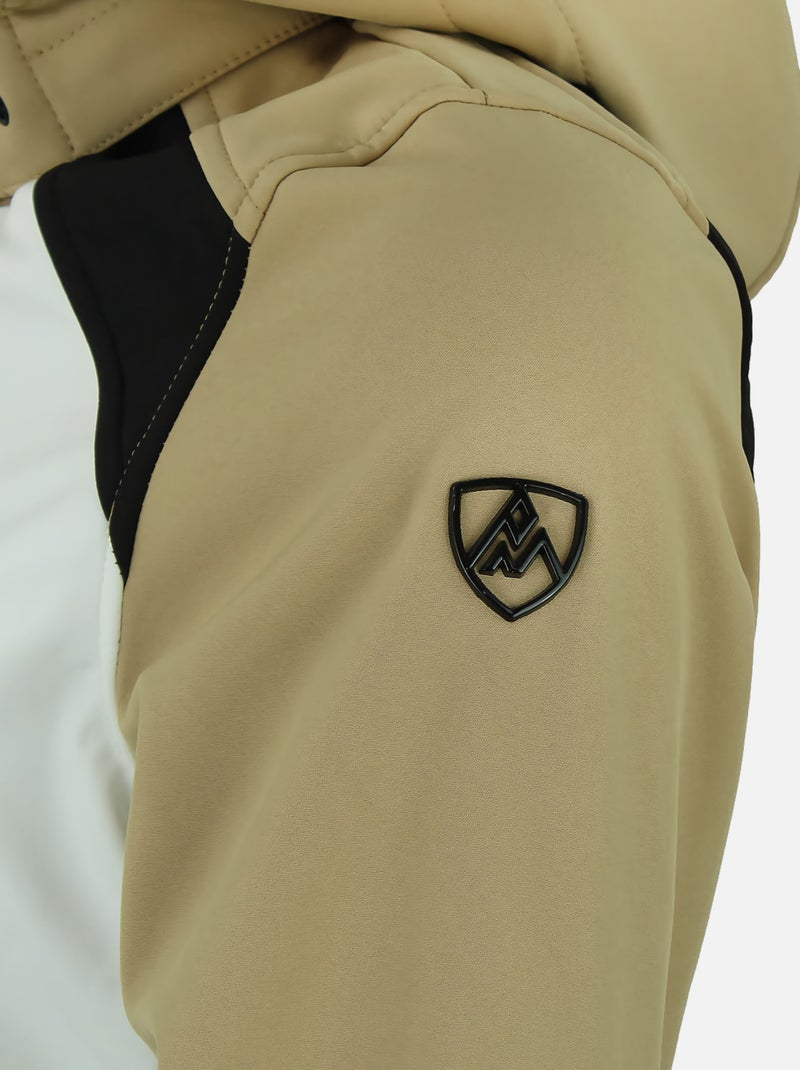 Blouson softshell   AMETIS - PEAK MOUNTAIN Doré/or - Kiabi