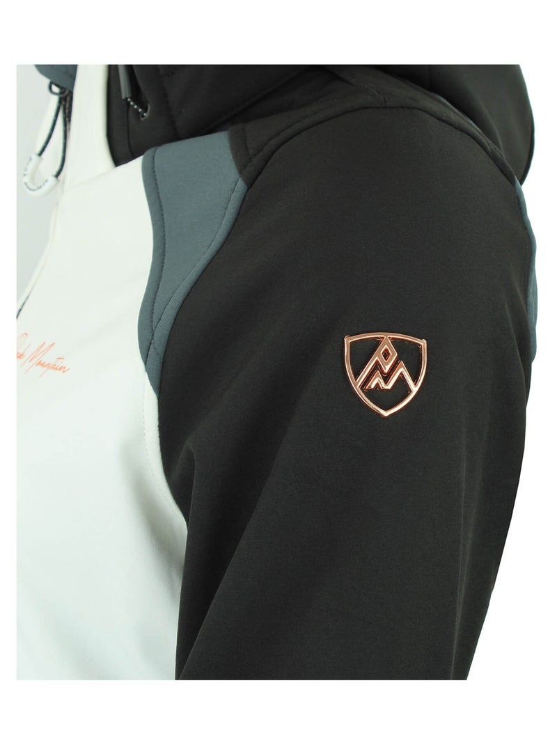 Blouson softshell   AMETIS - PEAK MOUNTAIN Noir Noir - Kiabi