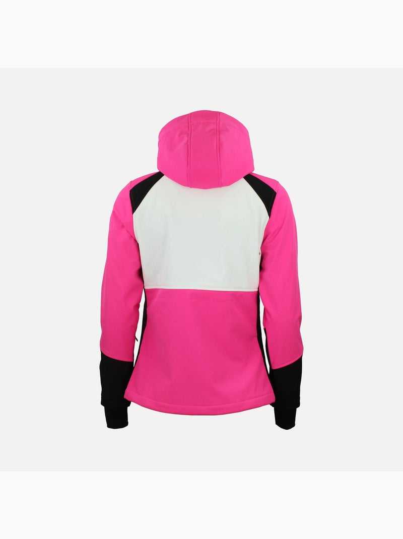 Blouson softshell   AMETIS - PEAK MOUNTAIN Rose fushia - Kiabi
