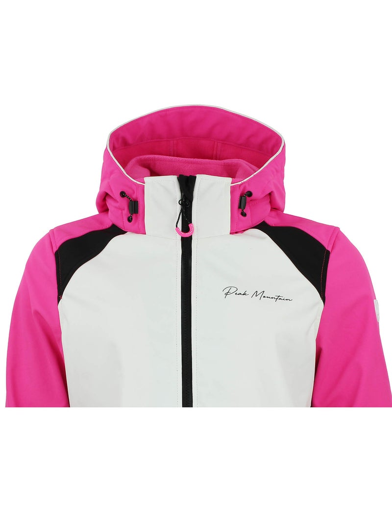 Blouson softshell   AMETIS - PEAK MOUNTAIN Rose fushia - Kiabi