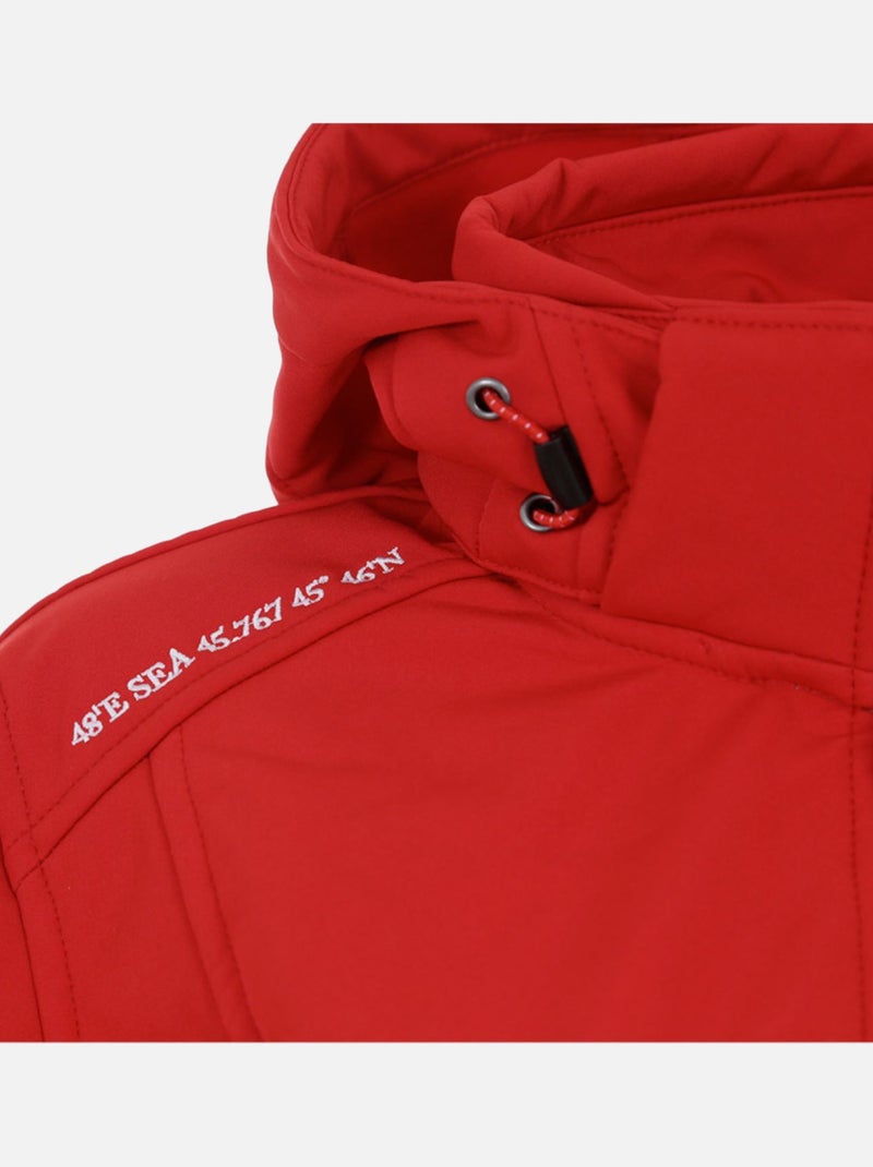 Blouson softshell   AMIRAL - VENT DU CAP Rouge - Kiabi