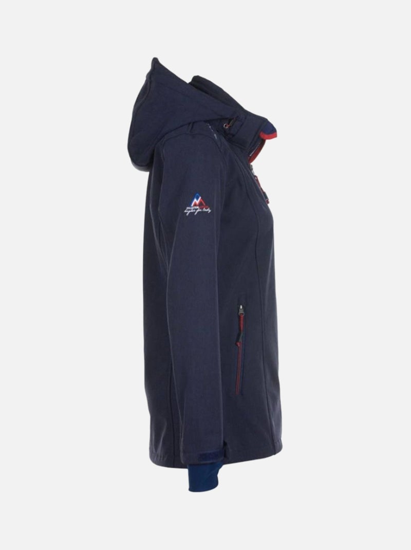 Blouson softshell   AMONT - PEAK MOUNTAIN Bleu marine - Kiabi