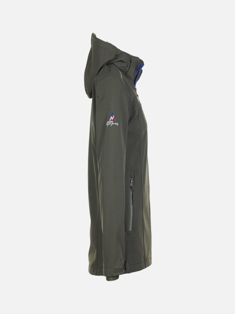 Blouson softshell   AMONT - PEAK MOUNTAIN Kaki - Kiabi