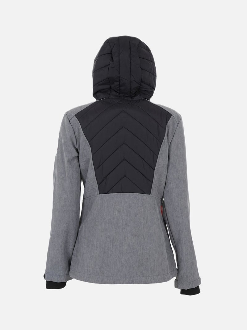 Blouson softshell   ANDER - DEGRE CELSIUS Gris - Kiabi