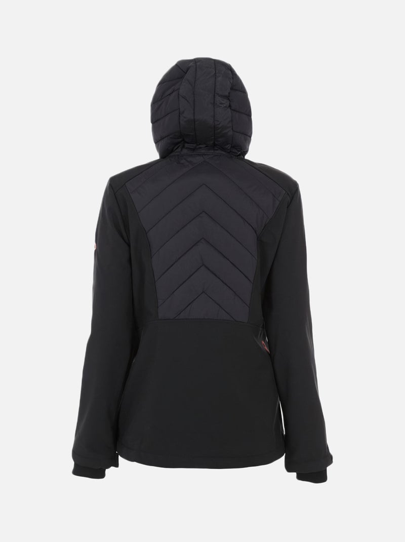 Blouson softshell   ANDER - DEGRE CELSIUS Noir Noir - Kiabi
