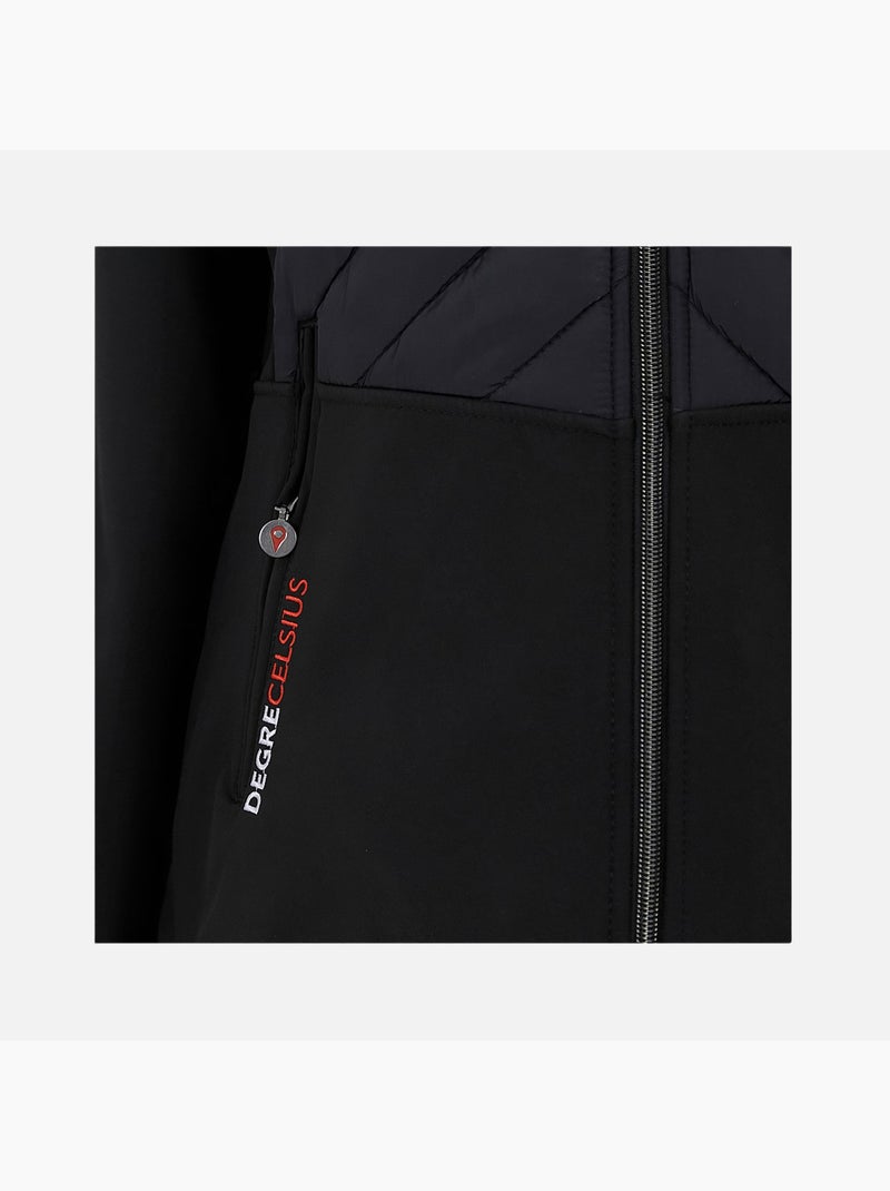 Blouson softshell   ANDER - DEGRE CELSIUS Noir Noir - Kiabi