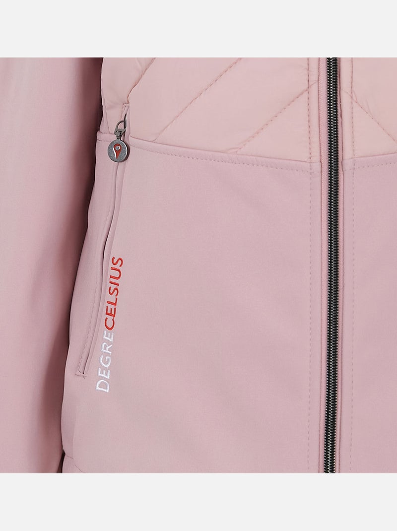 Blouson softshell   ANDER - DEGRE CELSIUS Rose - Kiabi