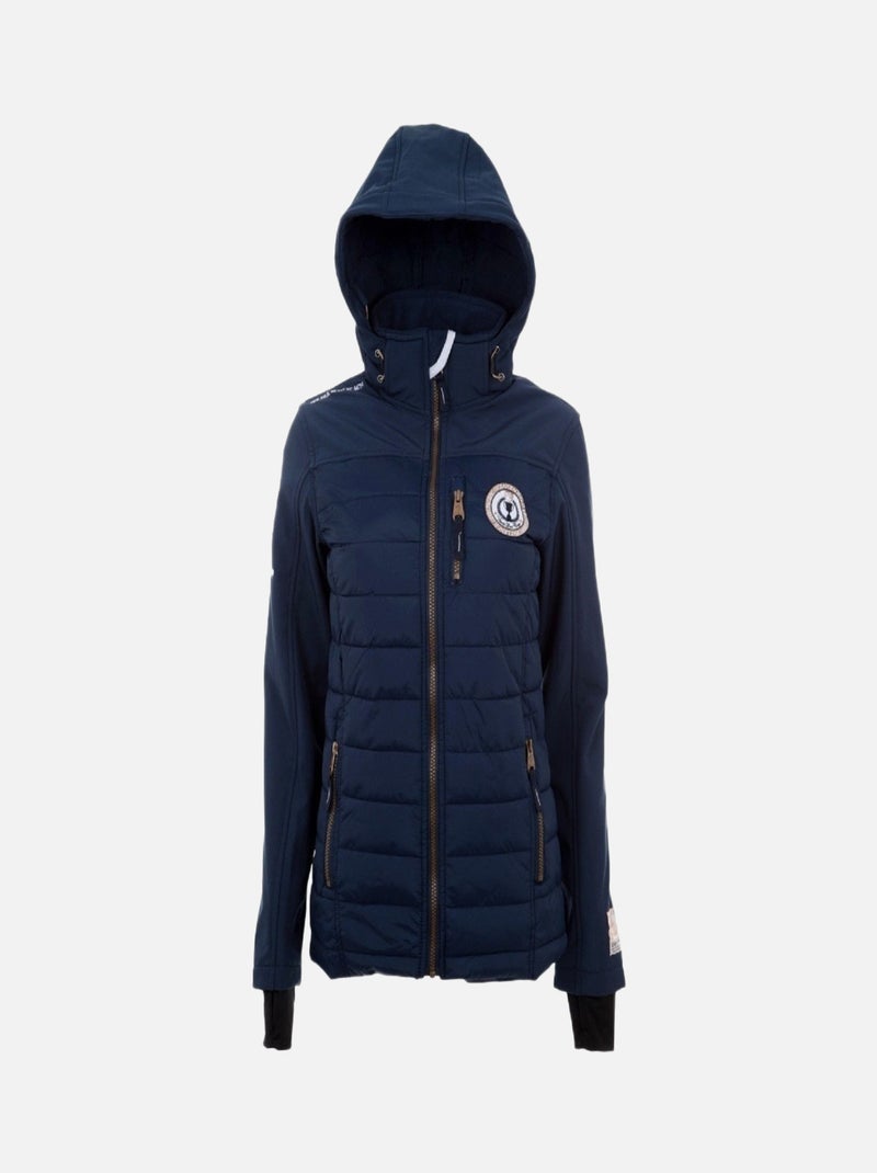 Blouson softshell   ANDREI - VENT DU CAP Bleu marine - Kiabi