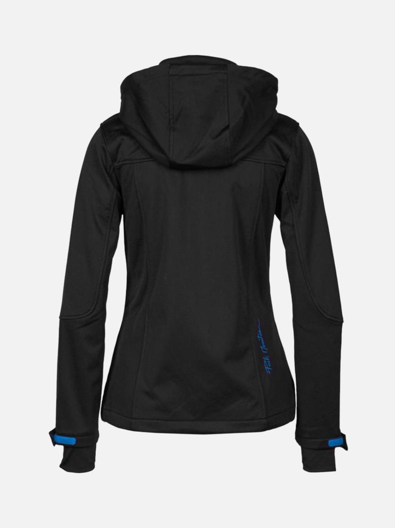 Blouson softshell   ANNE - PEAK MOUNTAIN Noir Bleu - Kiabi