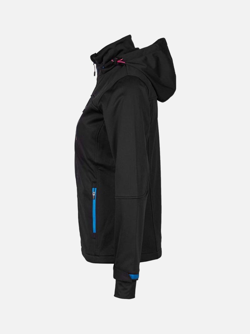 Blouson softshell   ANNE - PEAK MOUNTAIN Noir Bleu - Kiabi
