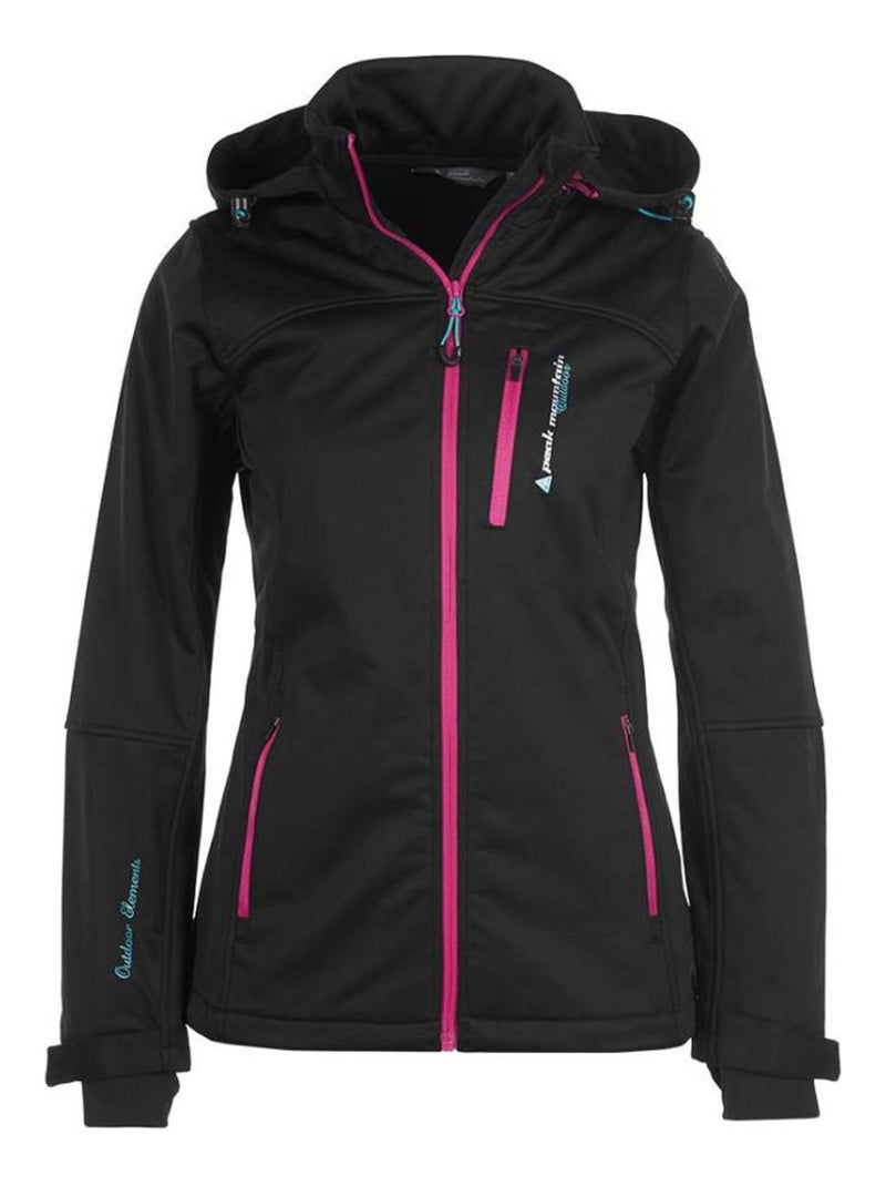 Blouson softshell   ANNE - PEAK MOUNTAIN Noir - Kiabi