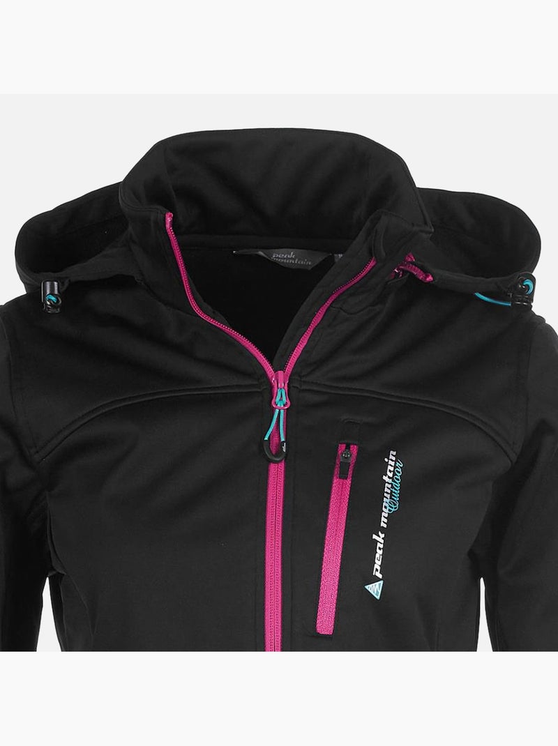 Blouson softshell   ANNE - PEAK MOUNTAIN Noir - Kiabi