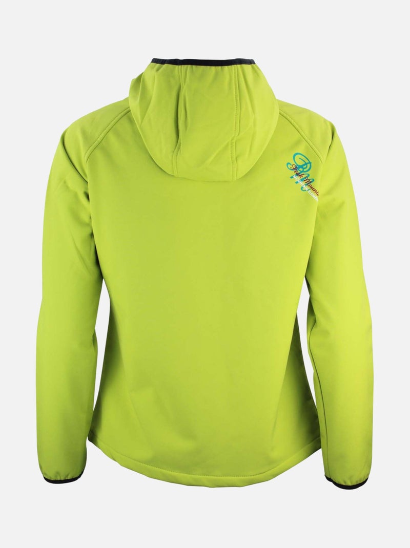 Blouson softshell   ANSO - PEAK MOUNTAIN Vert - Kiabi