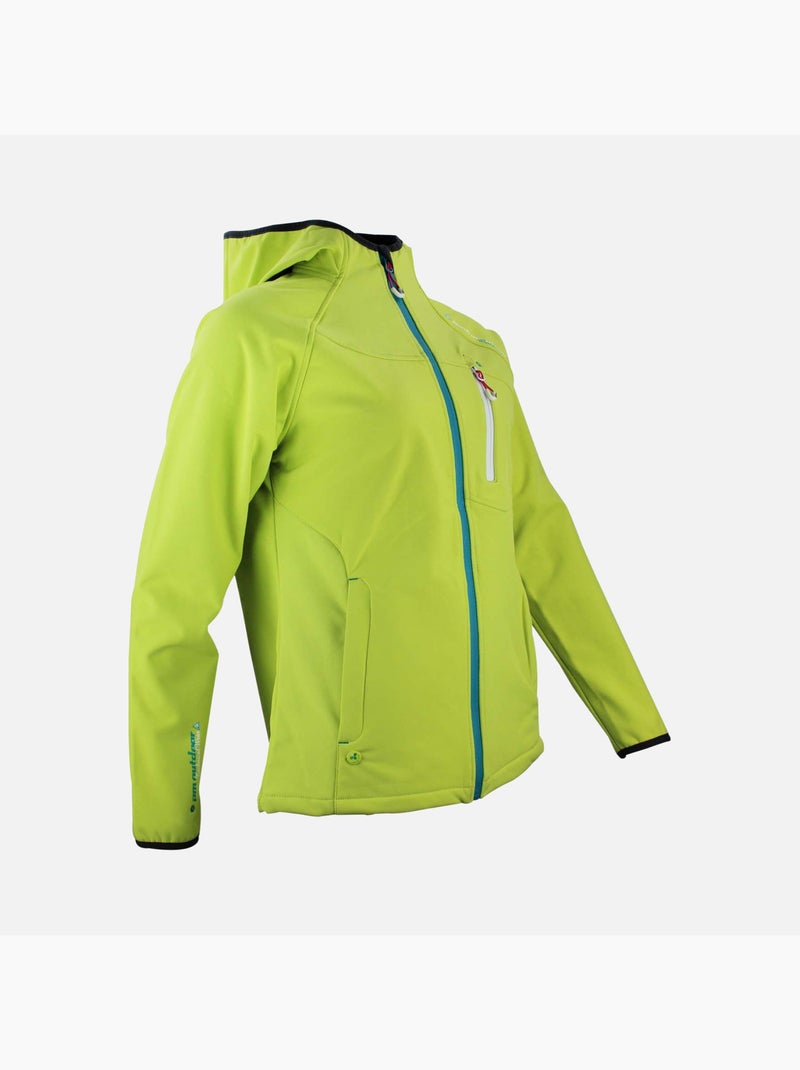 Blouson softshell   ANSO - PEAK MOUNTAIN Vert - Kiabi
