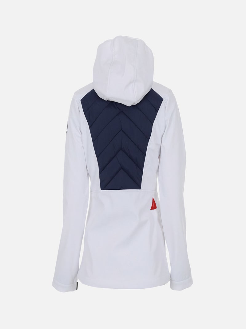 Blouson softshell   APVER - VENT DU CAP Blanc - Kiabi