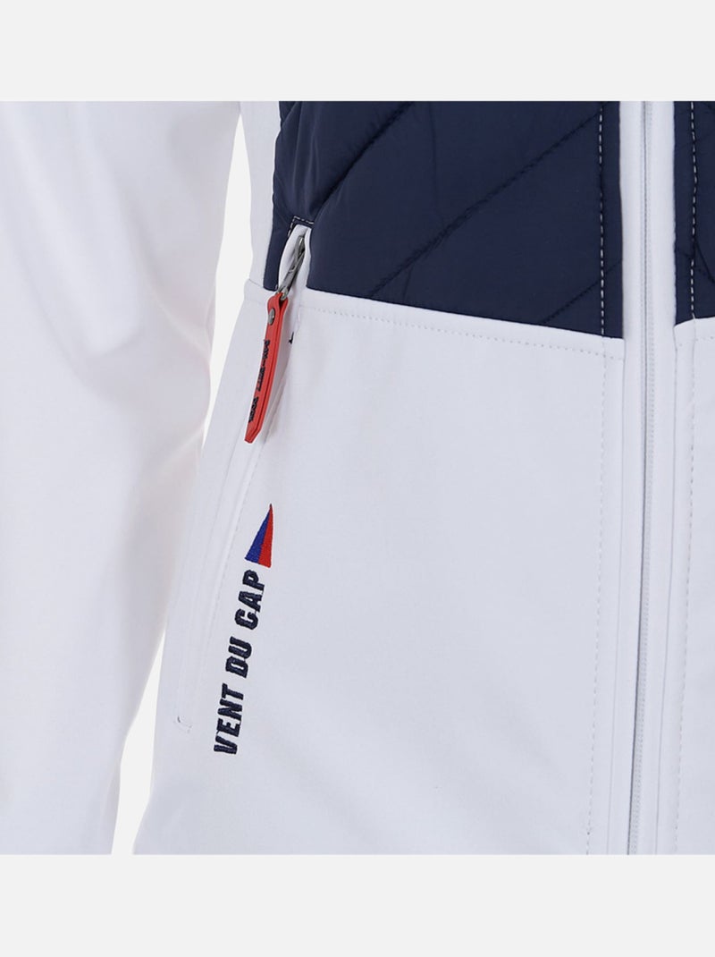 Blouson softshell   APVER - VENT DU CAP Blanc - Kiabi