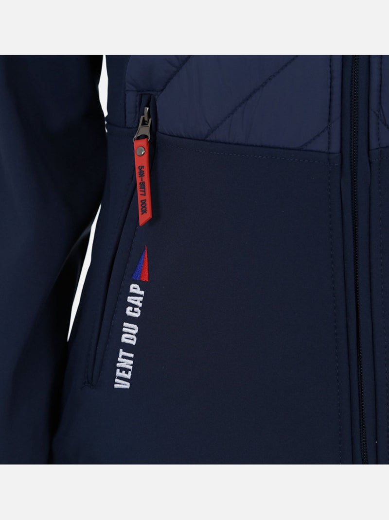 Blouson softshell   APVER - VENT DU CAP Bleu marine - Kiabi