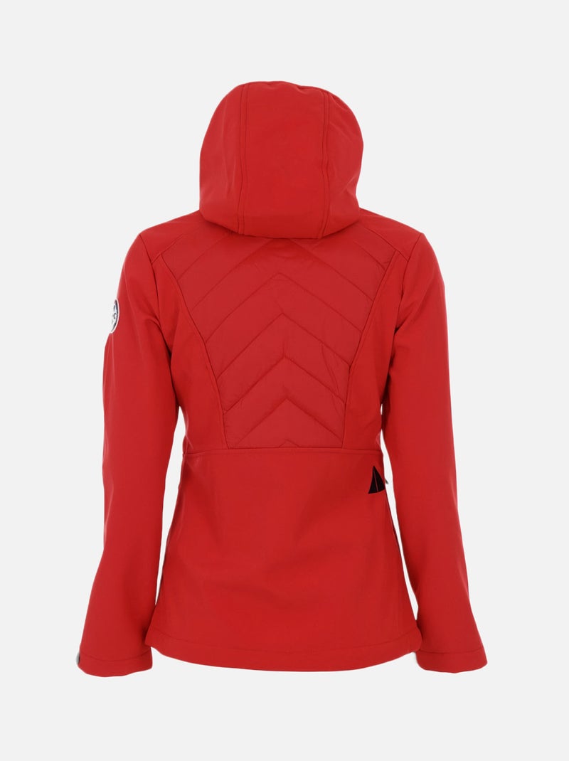 Blouson softshell   APVER - VENT DU CAP Rouge - Kiabi