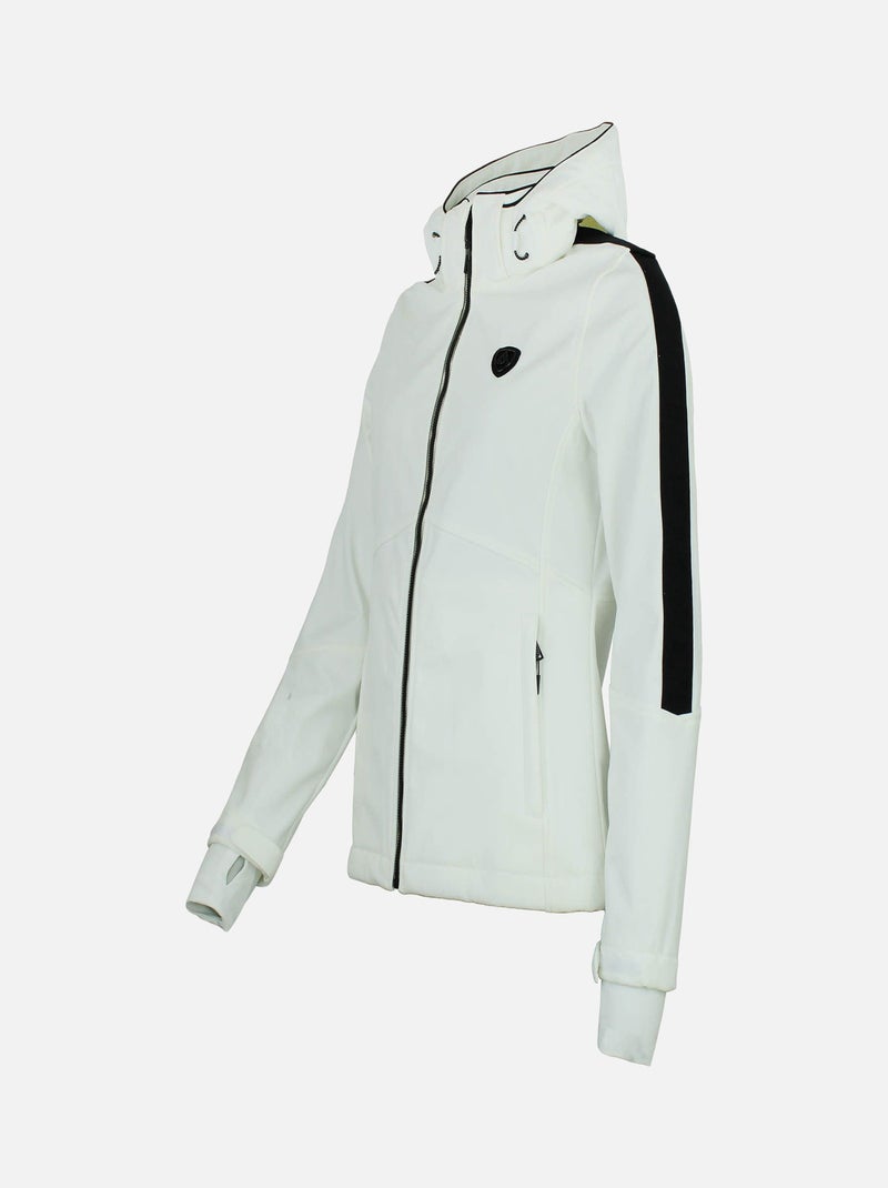 Blouson softshell ARGAN - PEAK MOUNTAIN Blanc - Kiabi