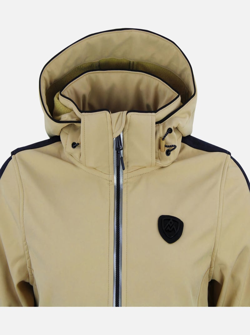 Blouson softshell ARGAN - PEAK MOUNTAIN Doré/or - Kiabi