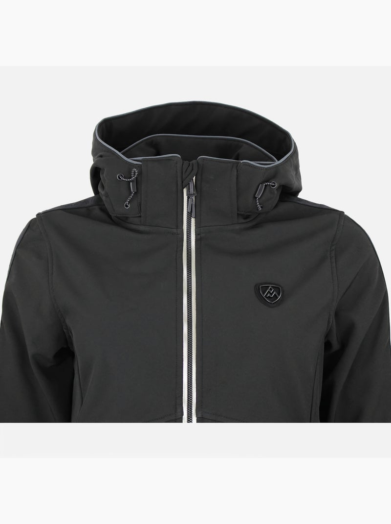 Blouson softshell ARGAN - PEAK MOUNTAIN Noir Noir - Kiabi