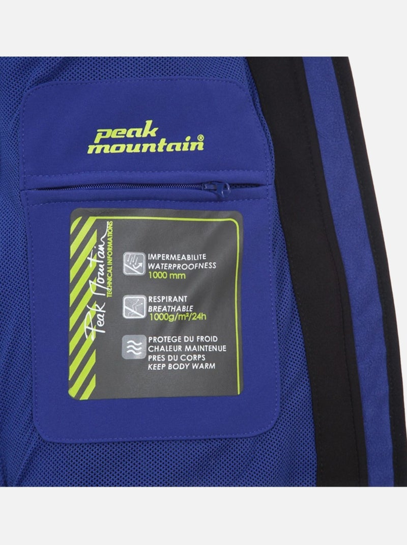 Blouson softshell   AVENE - PEAK MOUNTAIN Bleu - Kiabi