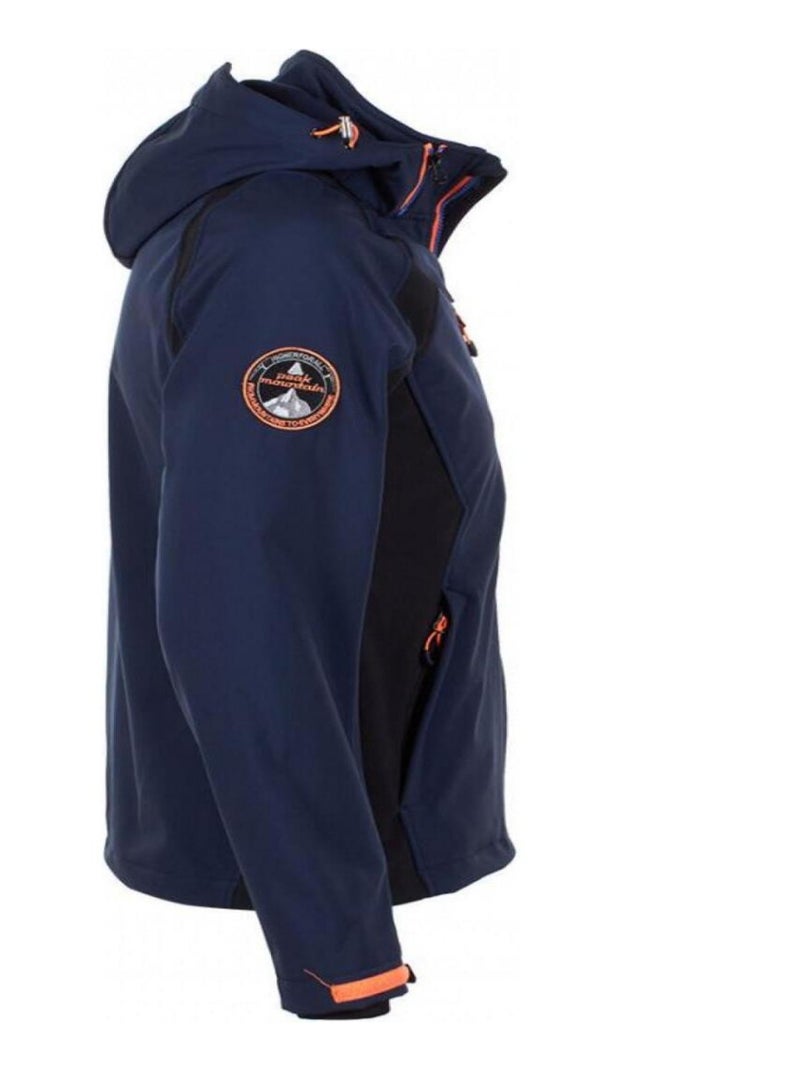 Blouson softshell   CABILO - PEAK MOUNTAIN Bleu marine - Kiabi