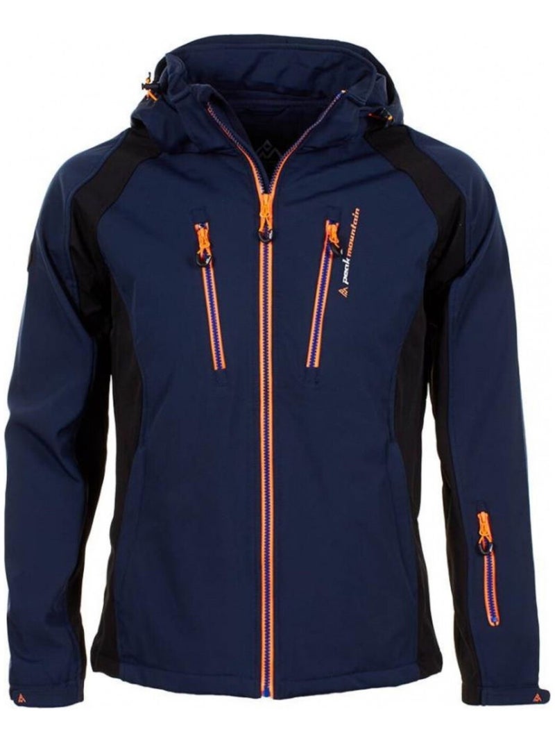 Blouson softshell   CABILONE - PEAK MOUNTAIN Bleu marine - Kiabi