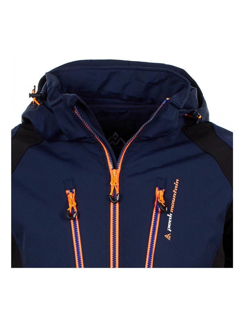 Blouson softshell   CABILONE - PEAK MOUNTAIN Bleu marine - Kiabi