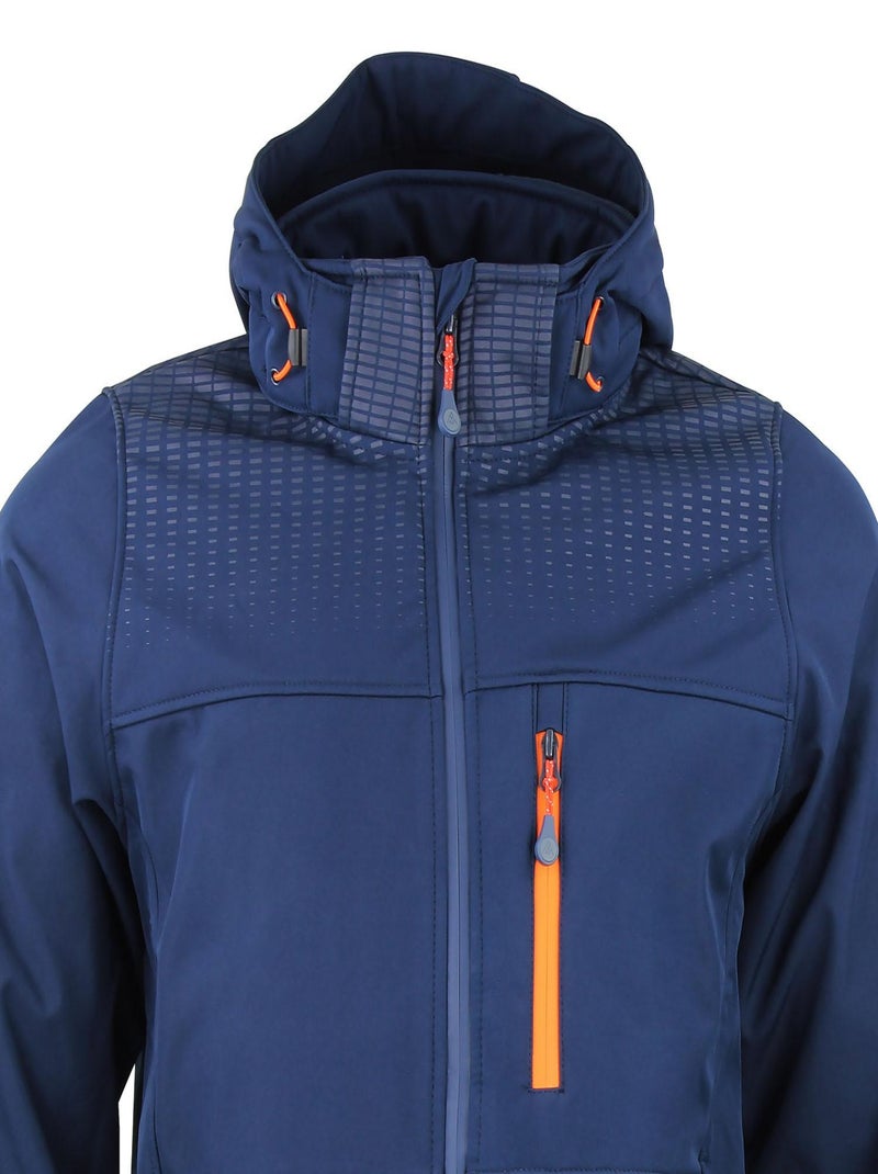 Blouson softshell   CABRA - PEAK MOUNTAIN Bleu marine - Kiabi