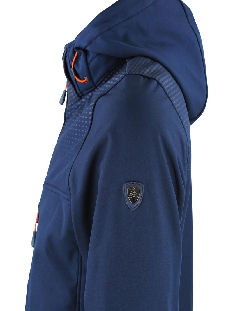 Blouson softshell   CABRA - PEAK MOUNTAIN Bleu marine - Kiabi