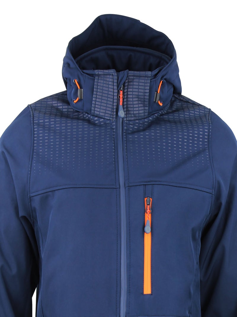 Blouson softshell   CABRA - PEAK MOUNTAIN Bleu marine - Kiabi