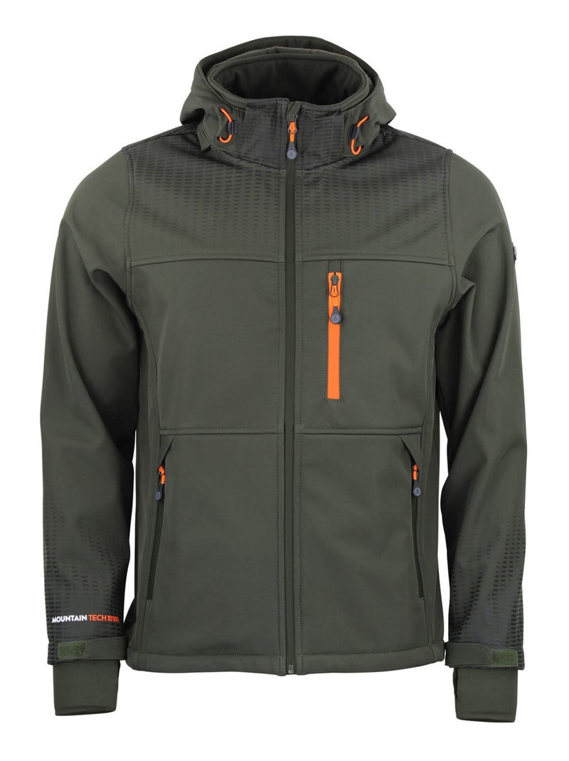 Blouson softshell CABRA - PEAK MOUNTAIN Kaki - Kiabi