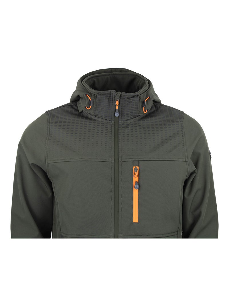 Blouson softshell CABRA - PEAK MOUNTAIN Kaki - Kiabi