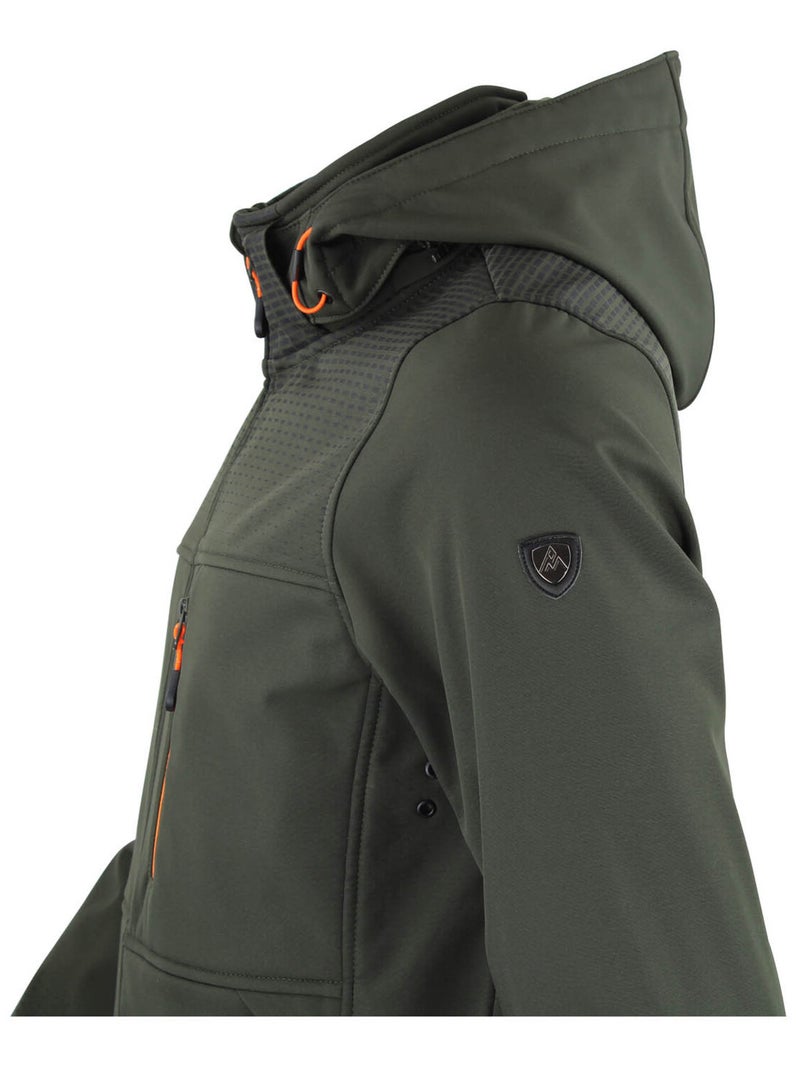 Blouson softshell CABRA - PEAK MOUNTAIN Kaki - Kiabi