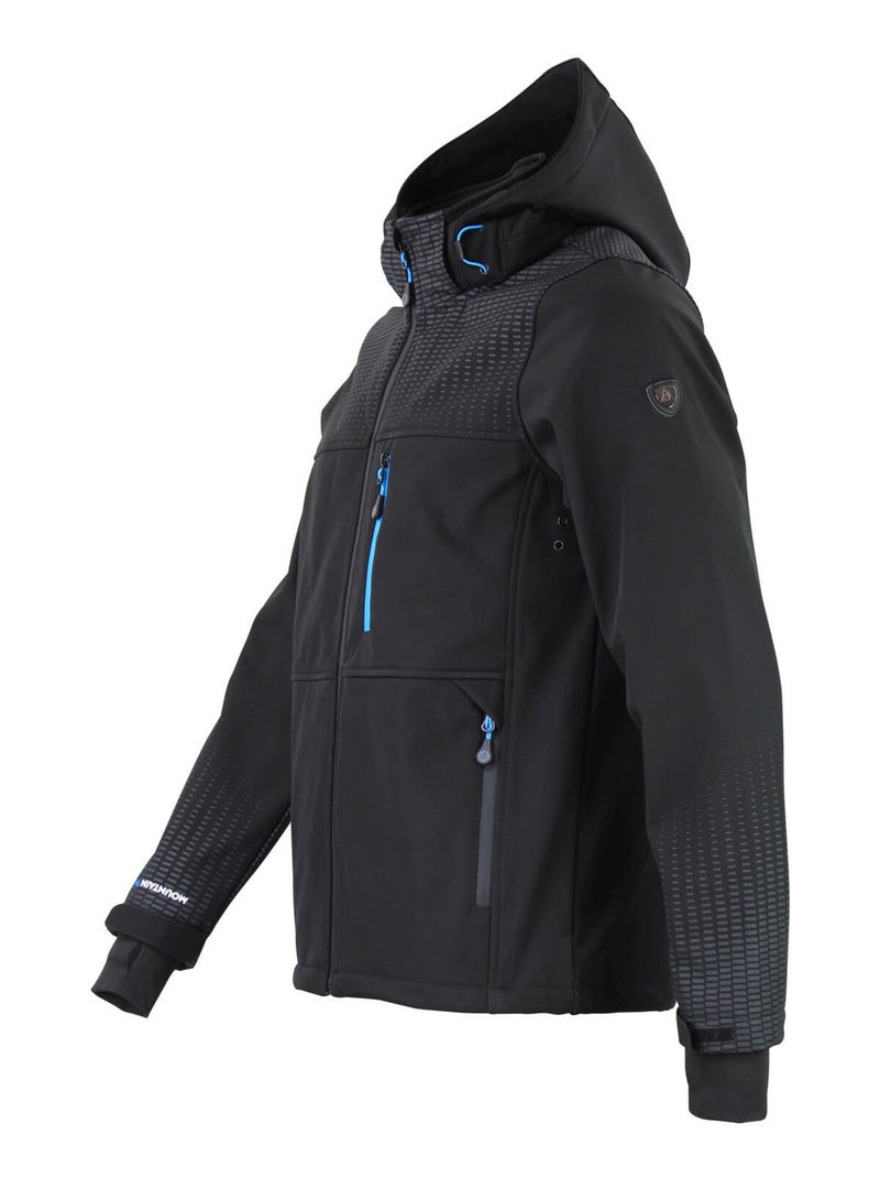 Blouson softshell   CABRA - PEAK MOUNTAIN Noir - Kiabi