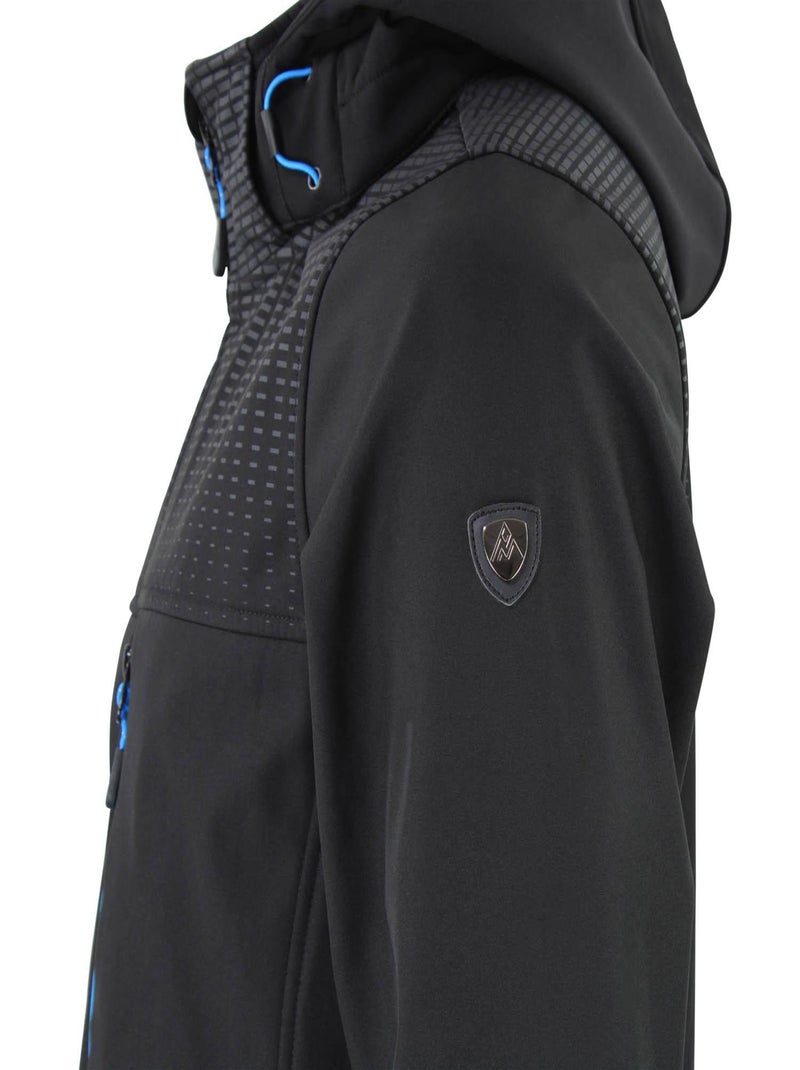 Blouson softshell   CABRA - PEAK MOUNTAIN Noir Noir - Kiabi