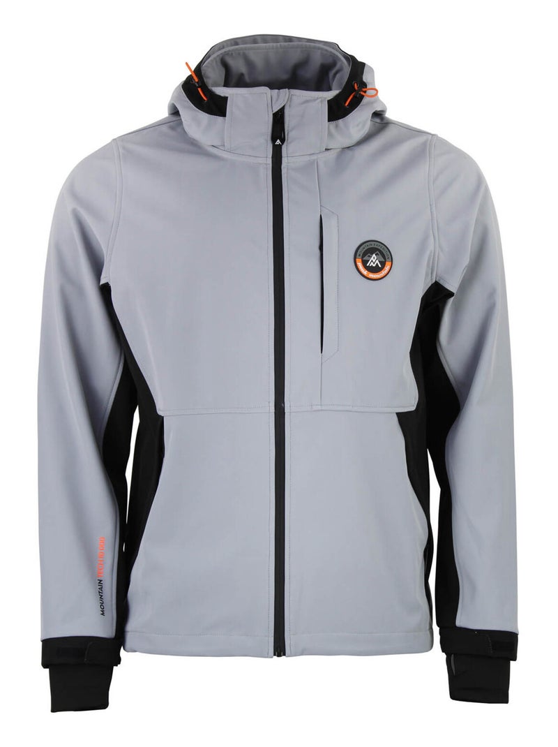 Blouson softshell   CAFE - PEAK MOUNTAIN Gris Noir - Kiabi