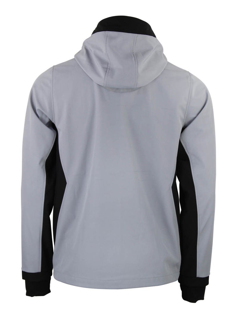 Blouson softshell   CAFE - PEAK MOUNTAIN Gris Noir - Kiabi